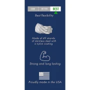 Hilo Alambre de acero 49 hebras 0.38 mm Acero x3,05 m