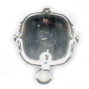 pendientes con trasera soporte cabuchón 4470 12 mm plateado x2