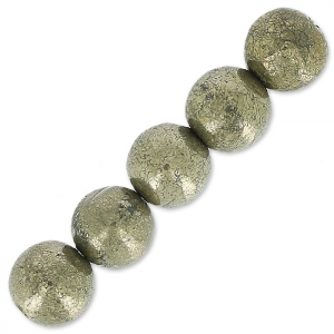 Cuentas Pyrite 6 mm x15