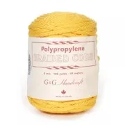 Cordon trenzado macramé 6 mm Amarillo x 91 m