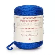 Cordon trenzado macramé 6 mm Azul oscuro x 91 m