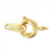 Cierre de reasa 6 mm Dorado con oro fino x144
