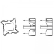 Engaste Twister PureCrystal 4485 6 mm dorado x1