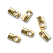 Terminales 1.5 mm dorado con oro fino x20