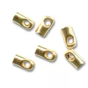 Terminales 1.5 mm dorado con oro fino x20