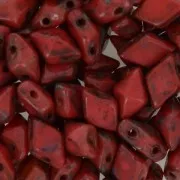 Diamonduo 2-hole 5x8 mm Coral Picasso x10g