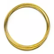 Pulsera acero memoria 60 mm Dorado x65 vueltas