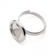 Base anillo para cabuchón PureCrystal 1122 12 mm de Plata 925 x1