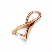 Enganche para colgante 16 mm Plata 925 dorado rosa x1