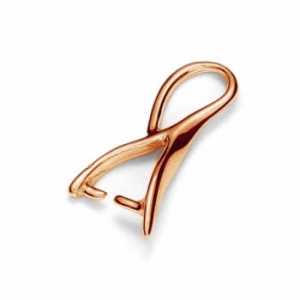 Enganche para colgante 16 mm Plata 925 dorado rosa x1
