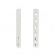 Entrepieza de 5 agujeros 31x4 mm plateado x1