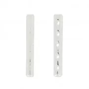 Entrepieza de 5 agujeros 31x4 mm plateado x1