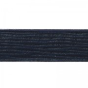 Cordón de cuero doble Foulonné 10 mm Dark Navet Blue x 50cm|raw }}