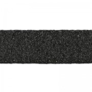 Cordón de cuero doble imitación ante irisado 10 mm Negro x 50cm|raw }}