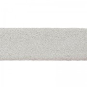 Cordón de cuero doble imitación ante irisado 10 mm Silver x 50cm