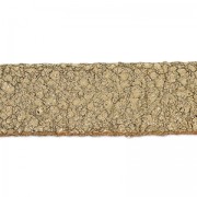 Cordón de cuero doble imitación ante metalizado agrietado 10 mm Gold x 50cm|raw }}