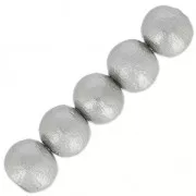 Cotton Pearls Miyuki  6 mm Gris x20