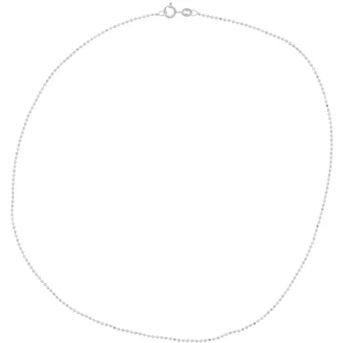 Gargantilla cadena de bolas con strass 1,5 mm de Plata 925 x 45cm