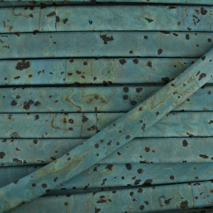 Cordón corcho doble  5 mm Azul Gris x 50cm