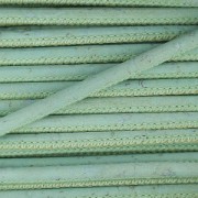 Cordon caucho prespuntado 3 mm Mint x 50cm