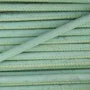 Cordon caucho prespuntado 3 mm Mint x 50cm