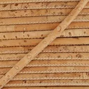 Cordon caucho prespuntado 3 mm Natural x 50cm