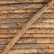 Cordon caucho prespuntado motivo mármol 3 mm Natural x 50cm|raw }}