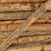 Cordon caucho prespuntado motivo mármol 4 mm Natural x 50cm|raw }}