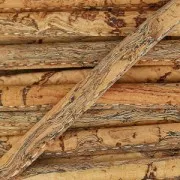 Cordon caucho prespuntado motivo mármol 4 mm Natural x 50cm