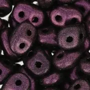 SuperDuo 2,5x5 mm Dark Amethetst Metallic Mat x10g