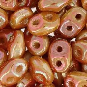 SuperDuo 2,5x5 mm Opaco White Full Apricot x10g