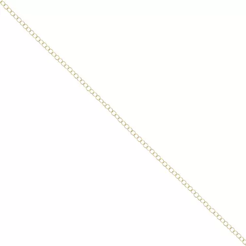 Cadena malla fina 1.8x2.2 mm dorado con oro fino x 1m