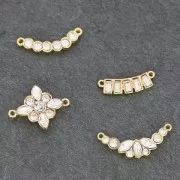 Entrepieza flor para cabujones PureCrystal 1028/1088 y 4228 rodiado