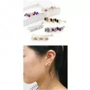 Joya de oreja Ear Cuff para cabujones PureCrystal 1028/1088 3 mm rodiado