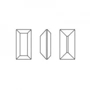 Cabujones rectángulo PureCrystal 4501 4x2 mm Crystal x8