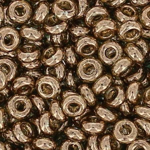 Rocalla Toho Demi Round 11/0 TO11RDR0204 - Gold Lustered Montana Blue x5g