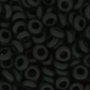 Rocalla Toho Demi Round 11/0 TO11RDR0049F - Opaque Frosted Jet x5g