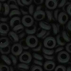 Rocalla Toho Demi Round 11/0 TO11RDR0049F - Opaque Frosted Jet x5g