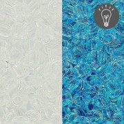 Rocalla Toho 11/0 TO11R2701 - Glow In The Dark Crystal/Glow Blue x8g|raw }}