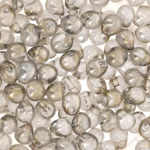 Mini-gotas Miyuki 3.4 mm DP1881 - Tr Silver Gray Gold Luster x8g