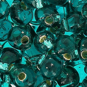 Mini-gotas Miyuki 3.4 mm DP2425 - Teal Silver Lined x8g