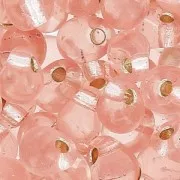 Mini-gotas Miyuki 3.4 mm DP23 - Lt Blush Silver Lined x8g