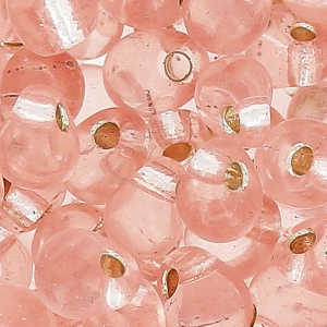 Mini-gotas Miyuki 3.4 mm DP23 - Lt Blush Silver Lined x8g