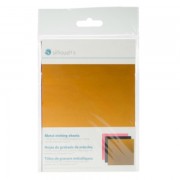 Hojas de metal para grabado 12.7x17.7 cm para Silhouette Curio negro, dorado y rosa. x3|raw }}