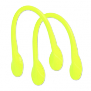 Asas sintéticas - para bolsa de 38 cm Amarillo Fluo x2
