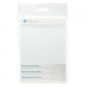 Hojas de papel liso 12.7x17.7 cm para Silhouette Curio Blanco x10|raw }}