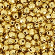 Facetas verdaderas de 2 mm - Chapado en oro de 24K x50