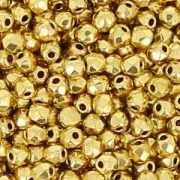 Facetas verdaderas de 2 mm - Chapado en oro de 24K x50