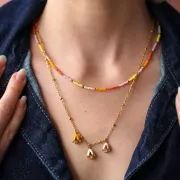 Facetas verdaderas de 2 mm - Chapado en oro de 24K x50