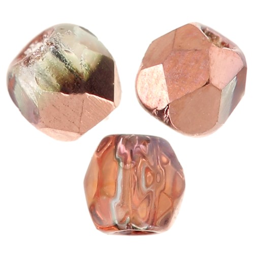 Facetadas 2 mm (True 2) Crystal Capri Gold x50